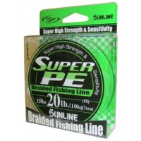 Шнур Sunline Super PE 150м 0,33мм 40Lb/20кг (темно-зеленый)