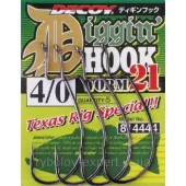 Гачок Decoy Worm 21 Digging Hook 3/0, 6 шт