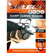 Крючок Select Carp Curve Shank 6, 10 шт/уп